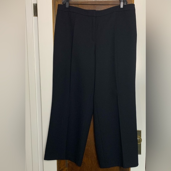 Lafayette 148 Wool Nouveau Crepe Dalton Pant 20W Black Excellent Condition - Picture 4 of 9
